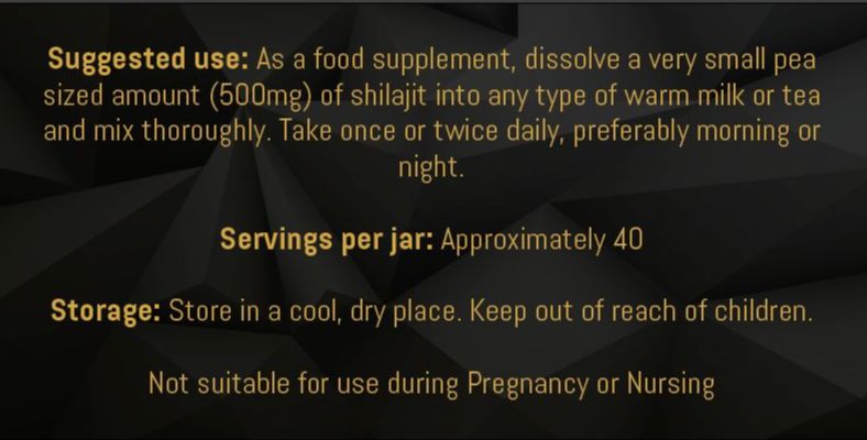 ASLI Himalayan Shilajit Resin 20g